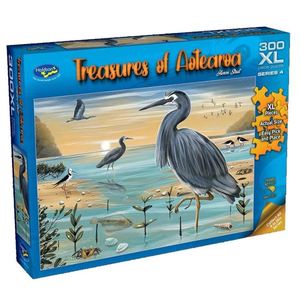 Products: Holdson Puzzle Treasures of Aotearoa S4 300 XL Piece Heron’s Strut