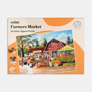 Products: Farmers Market Relish Tray Dementia Jigsaw Puzzle – 63 Piece
