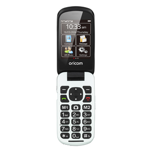 Amplified Memory Phones: Oricom EZY7510 Flip Mobile Phone With SOS Emergency Button