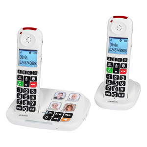 Amplified Memory Phones: CARE900-2 Amplified Big Button Cordless Phone + Additional Handset