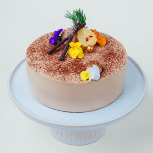 Hazelnut Chocolate Pear Cake (GF) MEMO Cakery