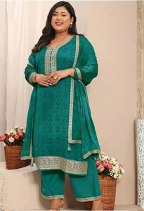 Memsaab Green Printed Kurta Set - Memsaab