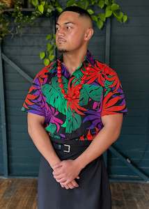 Men: Mika Shirt - Winter Palms