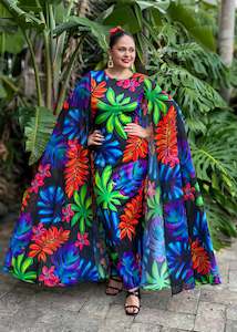 Salamasina Cape Dress - Nuanua