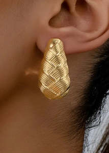 Accessories: Gold Geo Earrings