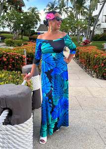 Sale: Leilani Dress - Lagoon Blue