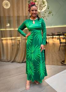 Mei Dress - Peppermint Palms