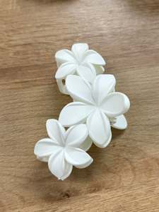 Plumeria Clutch Hair Claw Clip