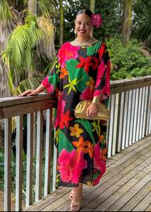 Kaftans: Tala Kaftan - Island Blooms
