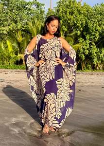 Pele Kaftan - Island Indigo