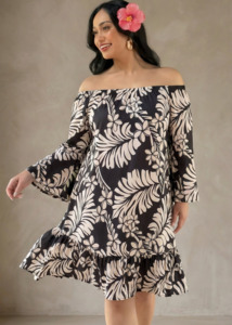 Tiare Dress - Ink & Ivory