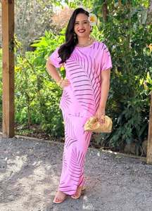 Puletasi Two Piece: Ava Puletasi - Pink Pearl