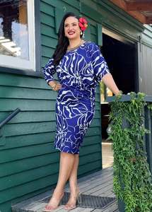 Timena Dress - Signature Sapphire