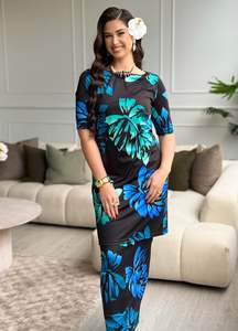 Puletasi Two Piece: Penina Puletasi - Manuia le Po