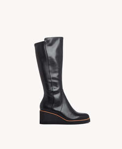 Products: Bridget Wedge Knee High Boot Online Merchant 1948