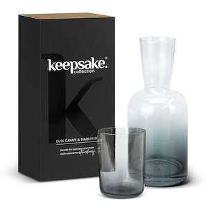 Glassware: Keepsake Dusk Carafe and Tumbler Set