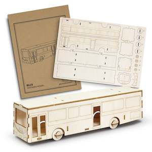 Toys: BRANDCRAFT Bus Wooden Model