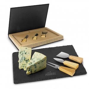 Serving Boards: Montrose Slate Cheese Board Set