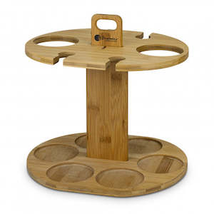 Serving Boards: Bamboo Wine Rack