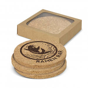 Coasters: Oakridge Cork Coaster Round Set of 4