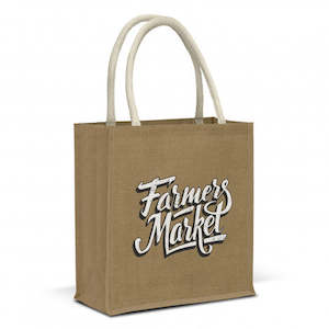 Bags: Lanza Starch Jute Tote Bag
