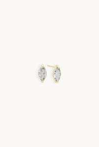 Gold Earrings: Solen Stud Earrings