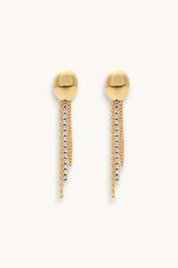 Gold Earrings: Emery Drop Earrings