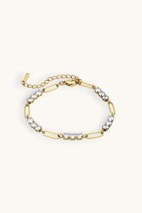 Gold Bracelets: Luna Cluster Bracelet