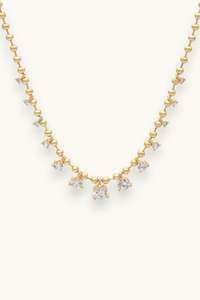Gold Necklace: Amour Station Necklace
