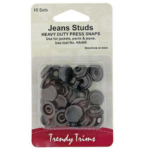 Fastenings: Jeans Studs 15mm