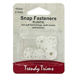 Fastenings: Plastic Snap Fasteners