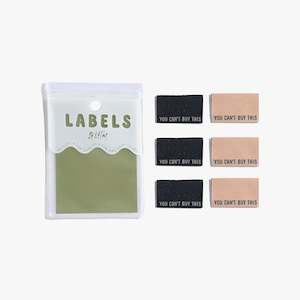 Labels Motifs: Woven Labels - "You Can't Buy This" New Design