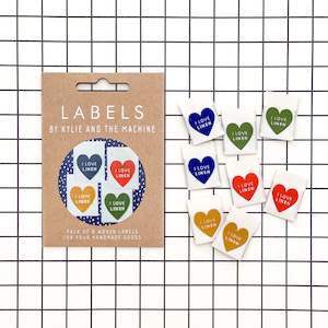 Labels Motifs: Woven Labels - "I Love Linen"