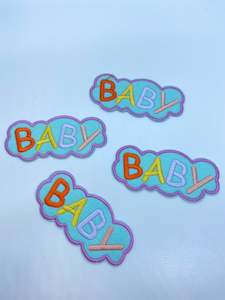 Labels Motifs: 'Baby' Iron on Motifs
