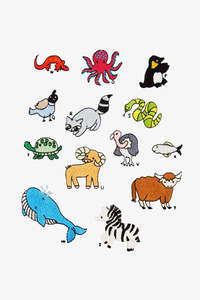 Dmc Threads: Animal Alphabet N-Z DMC Embroidery Kit