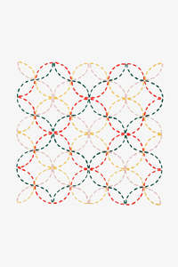 Dmc Threads: Sashiko Curves DMC Embroidery Kit