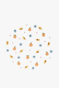 Dmc Threads: Peaches DMC Embroidery Kit
