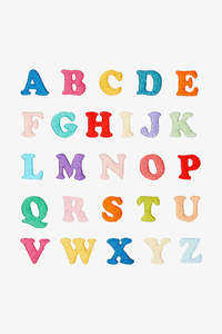 Dmc Threads: Bright Alphabet DMC Embroidery Kit