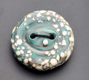 Notions Miscellaneous: Snow Storm Glass Button