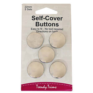 Trendy Trims: Self Cover Buttons 29mm