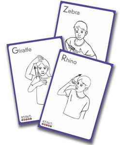 NZSL Animal Flash Cards Merge NZ