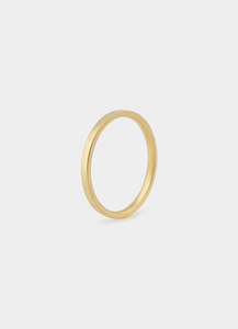 Vendetta Halo Ring 2mm - 18k Gold Plated