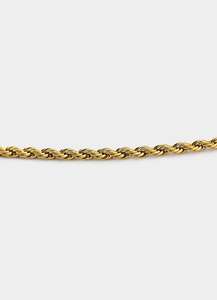 Rope Chain 2mm - 18k Gold Plated