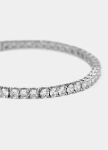 Bracelets Category: Tennis Bracelet - Palladium Plated