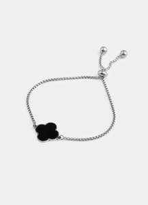 4 Leaf Clover Bracelet - Stainless Steel