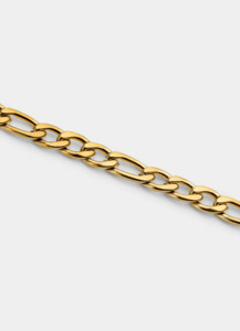 Mens Bracelets: Figaro Bracelet 4mm - 18K Gold Plated