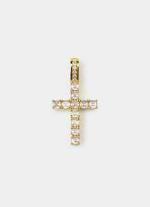 Pendants: Classic Cross Pendant - 18k Gold Plated