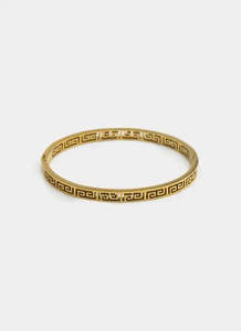 Greca: Greca Band Bracelet - 18K Gold Plated