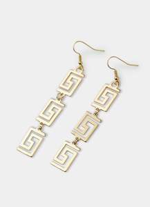 Greca 3 Piece Earring - 18K Gold Plated