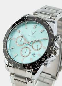 Mens Watches: Vanguard Watch - Silver/Azure Blue